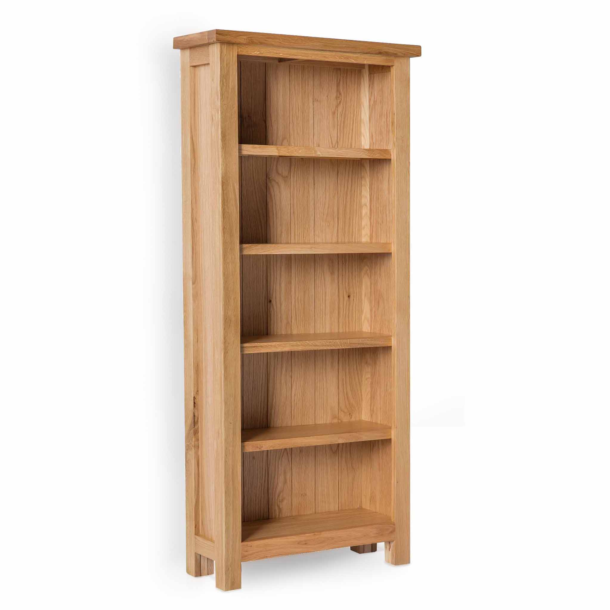 Narrow store wood bookcase