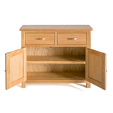 internal view of the London Oak Small Sideboard