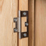 close up of door hinge on London Oak Large Sideboard