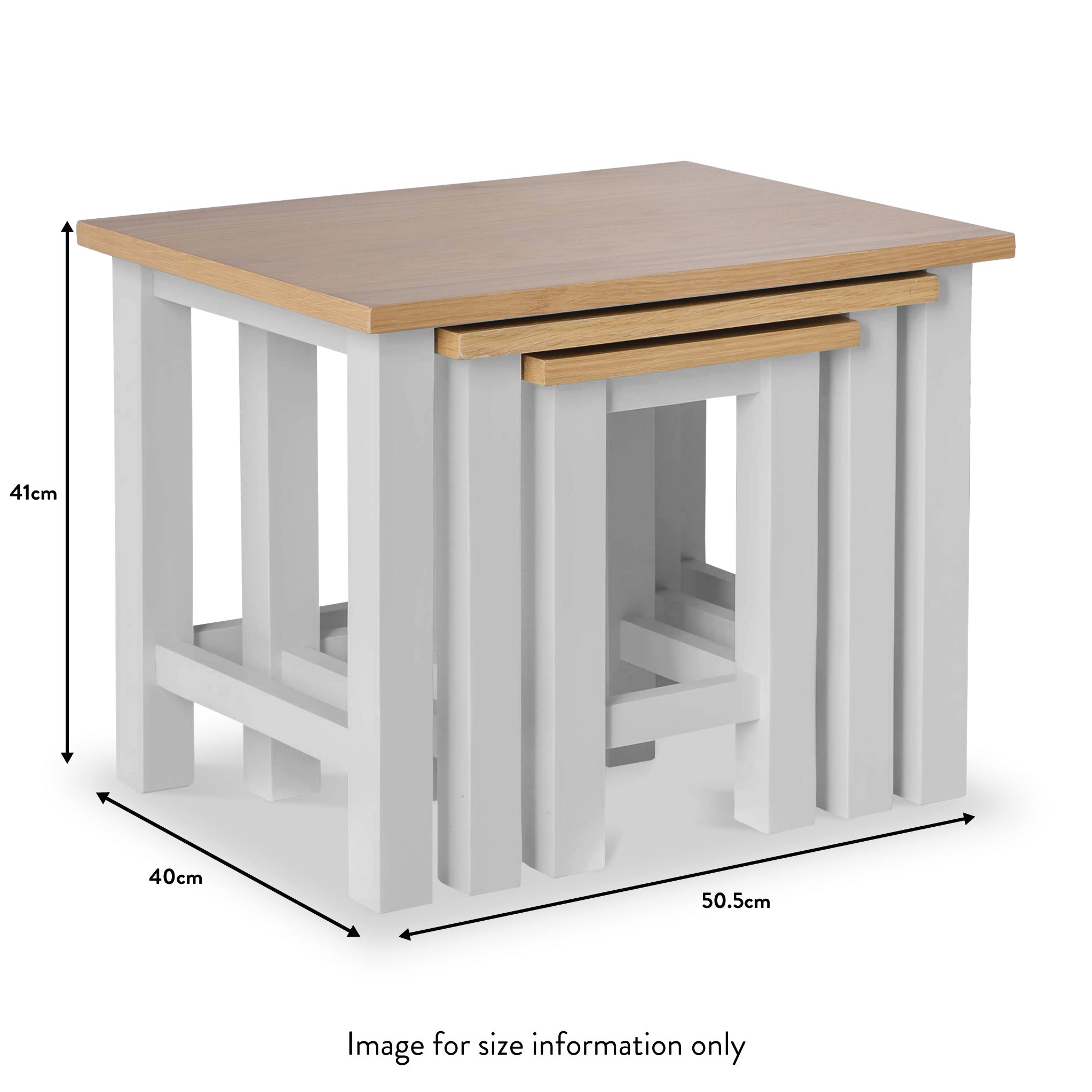 Ready assembled clearance nest of tables