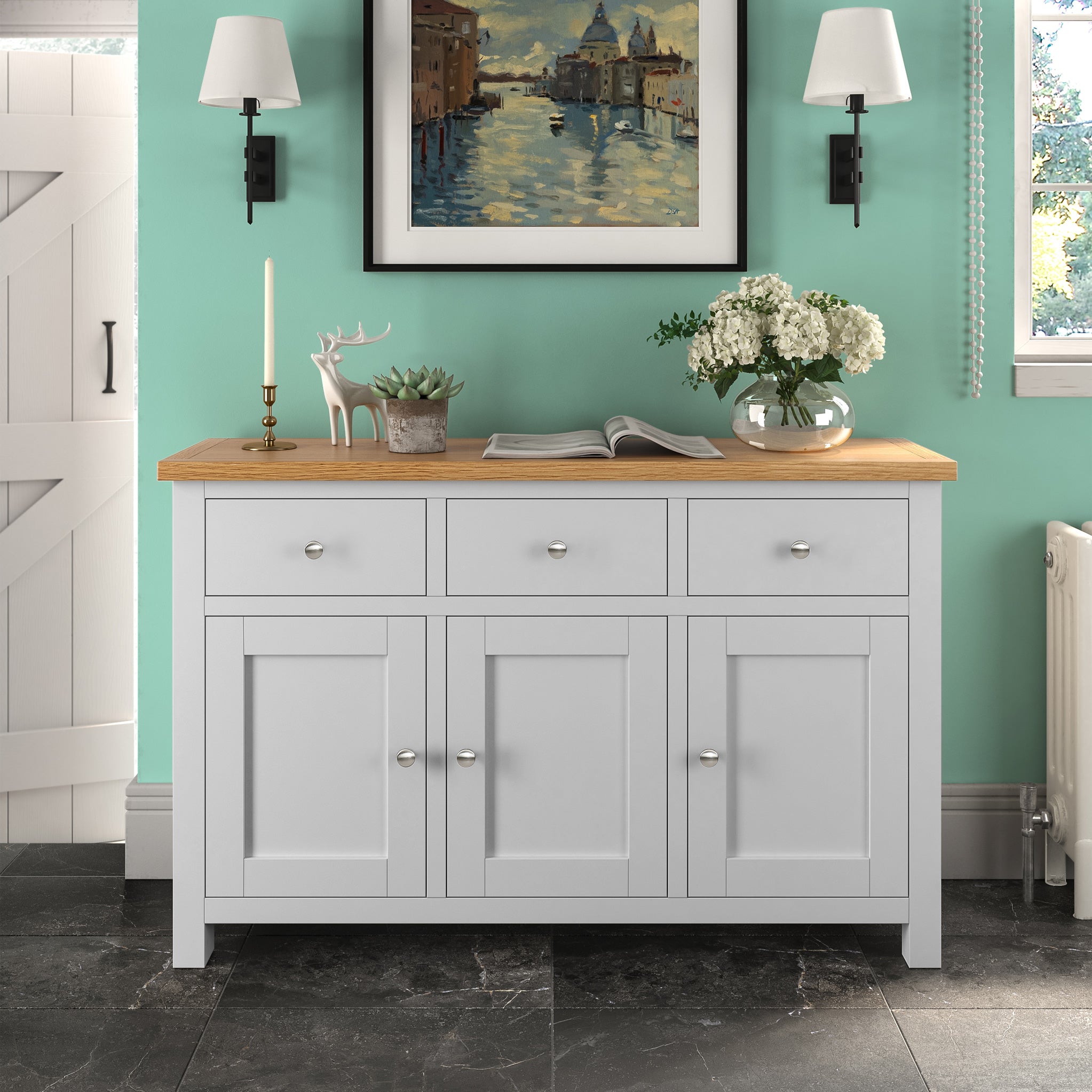 Ready assembled on sale grey sideboard