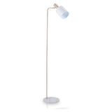 Biba Marble Footed White and Gold Retro Floor Lamp