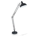 Alonzo Matt Black Metal Task Floor Lamp from Roseland Furniture