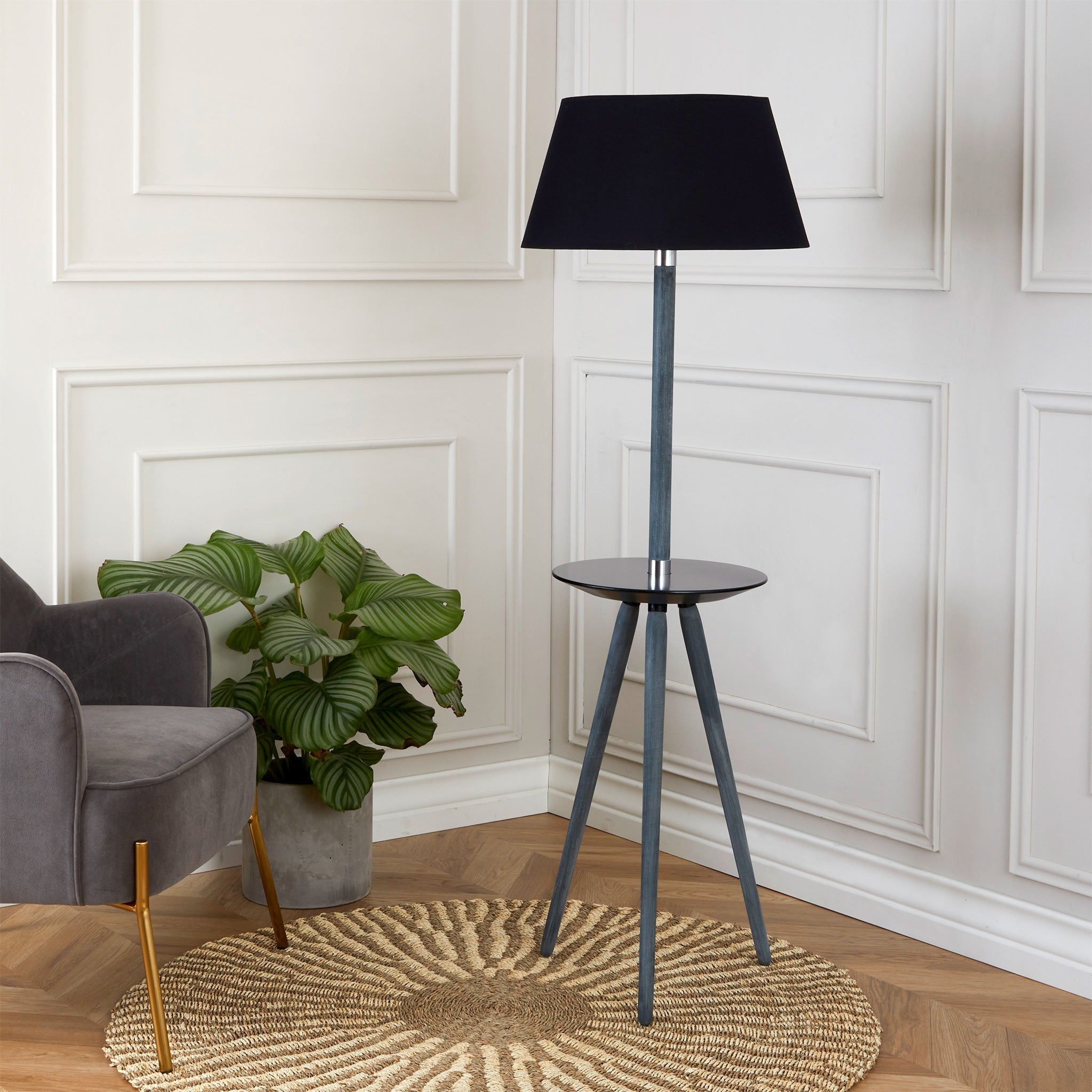 Contemporary floor lamp 2024 with table