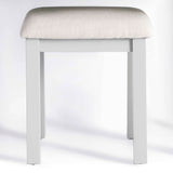 Farrow Grey Dressing Table Set - Close up of Stool