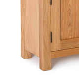 Surrey Oak Mini Sideboard - Close up of feet of sideboard