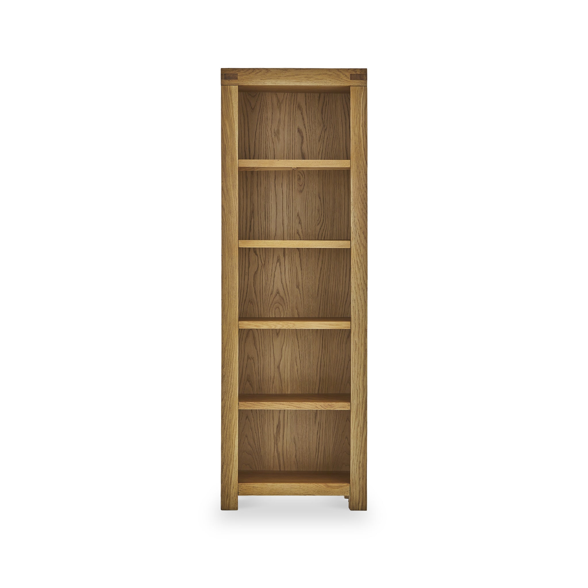 Narrow oak deals bookcase with cupboard