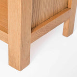 Surrey Oak Mini Bookcase - Close up of feet on bookcase