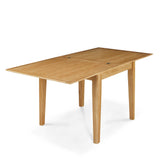 Alba Oak Flip Top Dining Table - Side view