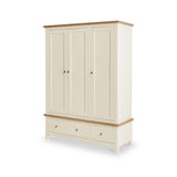 Farrow Cream Triple Wardrobe with Storage Drawers