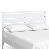 Chester White Painted 4ft 6 Double Bed Frame - Close up of headboard