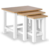 Farrow White Nest of 3 Tables