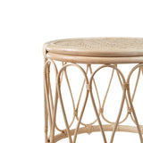 Azaki Rattan Round Side End Table