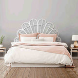 Josie White Double Rattan Headboard Lifestyle