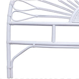 Larissa White Double Rattan Headboard 