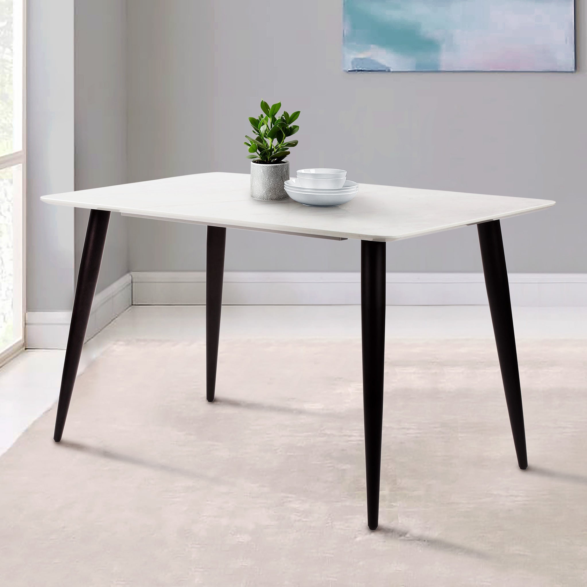 Faux marble deals high top table