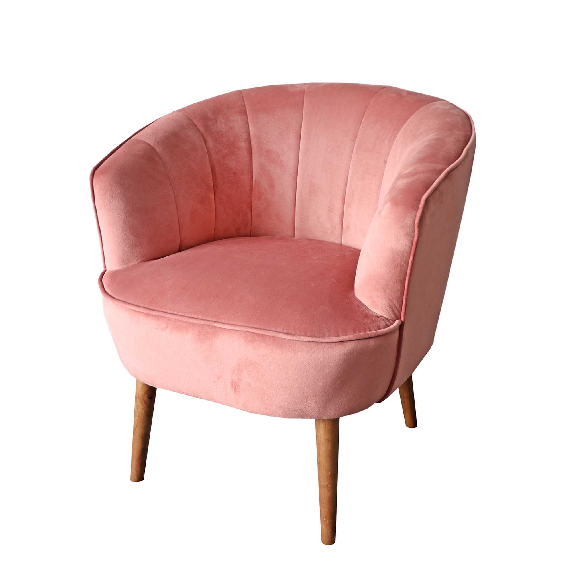 Dusty pink velvet discount chair