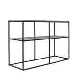 Marti Black Framed Industrial Metal TV Stand