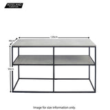 Marti Industrial Open TV Unit - Size Guide