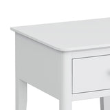 Chester White Lamp Side Table - Close up of top