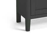 Dumbarton Charcoal Grey Large 3 Door Sideboard - Close up of feet