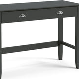 Dumbarton Charcoal Home Office Desk - Close up of drawer front