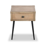 Sarelle Leather Side Table from Roseland