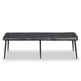 Riana Leather 160cm Bench from Roseland