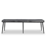 Riana Leather 160cm Bench from Roseland