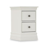 Porter Grey 2 Drawer Narrow Bedside Table