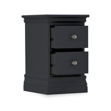 Porter Charcoal 2 Drawer Narrow Nightstand