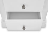 Porter White 2 Drawer Bedside Table 