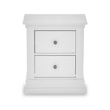 Porter White 2 Drawer Bedside Table 