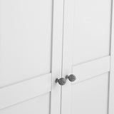 Porter White Full Hanging Double Wardrobe