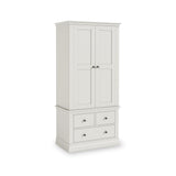 Porter Grey 2 Door 3 Drawer Double Wardrobe from Roseland Furniture