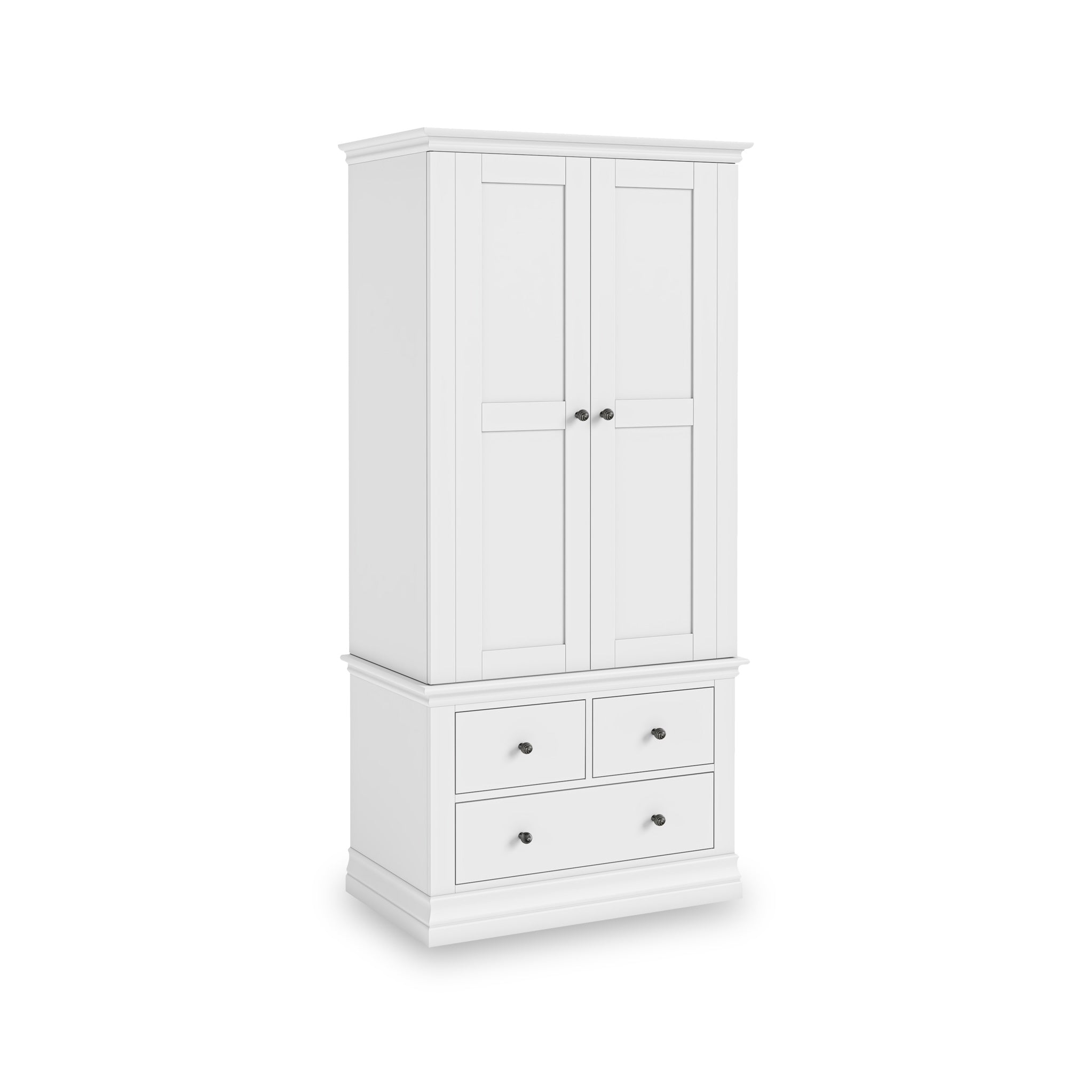 2 door 3 drawer wardrobe deals white