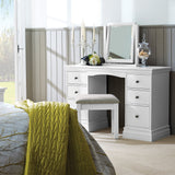 Porter White 6 Drawer Storage Vanity Dressing Table for bedroom