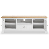 Farrow White 140cm Wide TV Cabinet