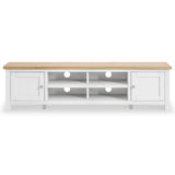 Farrow White 180cm Extra Wide TV Unit