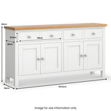 Farrow Extra Large Sideboard from Roseland Furniture