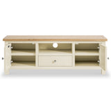 Farrow White 140cm Wide TV cabinet