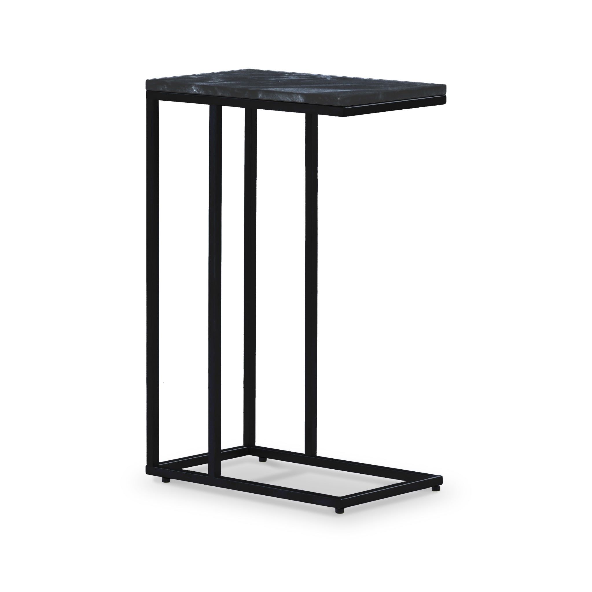 Black marble deals accent table