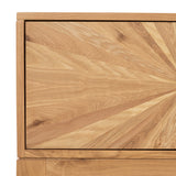 Sunburst Oak 150cm Wide TV Unit