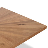 Sunburst Oak 210cm Rectangular Dining Table