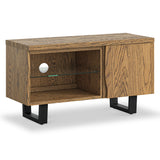 Isaac Oak 90cm Small TV Stand from Roseland Furniture