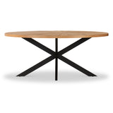 Sunburst Oak 180cm Ellipse Dining Table