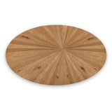 Sunburst Oak 180cm Ellipse Dining Table