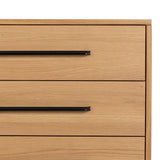 Sunburst Oak Large 2 Door 3 Drawer Sideboard