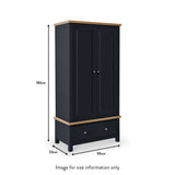 Farrow Double Wardrobe from dimensions