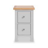 Farrow Grey Slim Bedside Cabinet